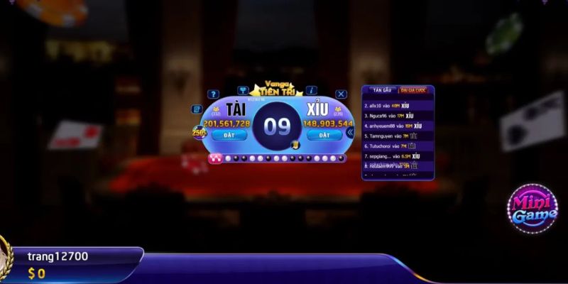 Giao diện game bài hiện đại