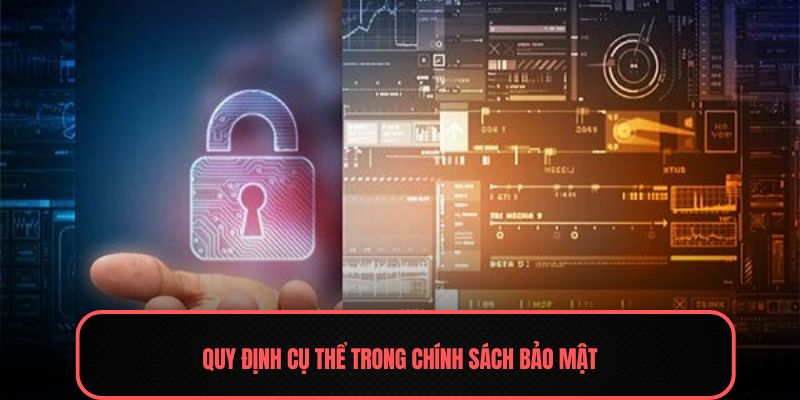 Quy định cụ thể trong chính sách bảo mật